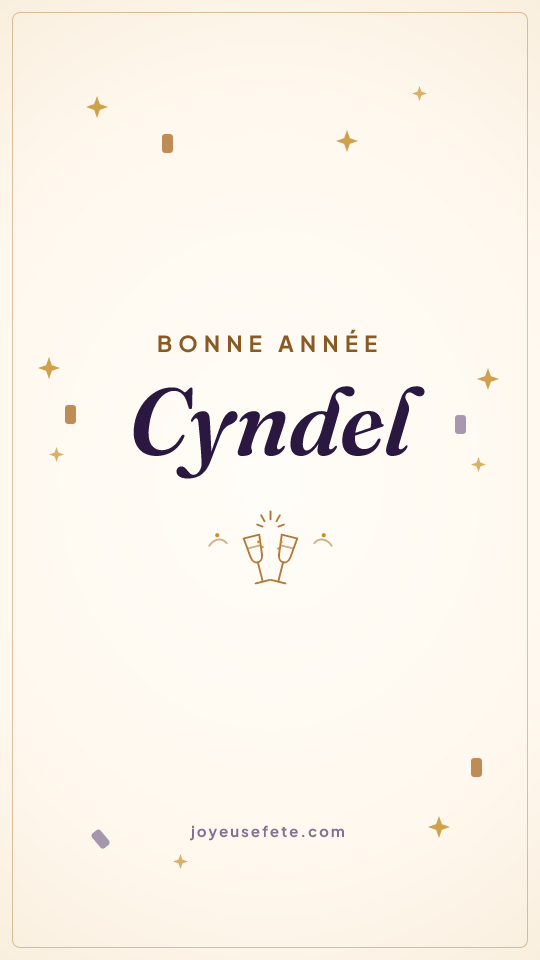Image « Bonne année Cyndel » au format story