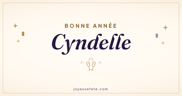Image « Bonne année Cyndelle » au format large
