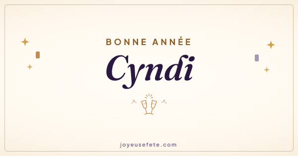 Image « Bonne année Cyndi » au format large