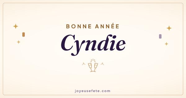 Image « Bonne année Cyndie » au format large