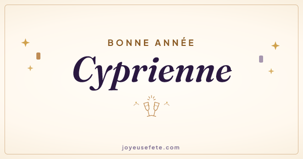 Image « Bonne année Cyprienne » au format large