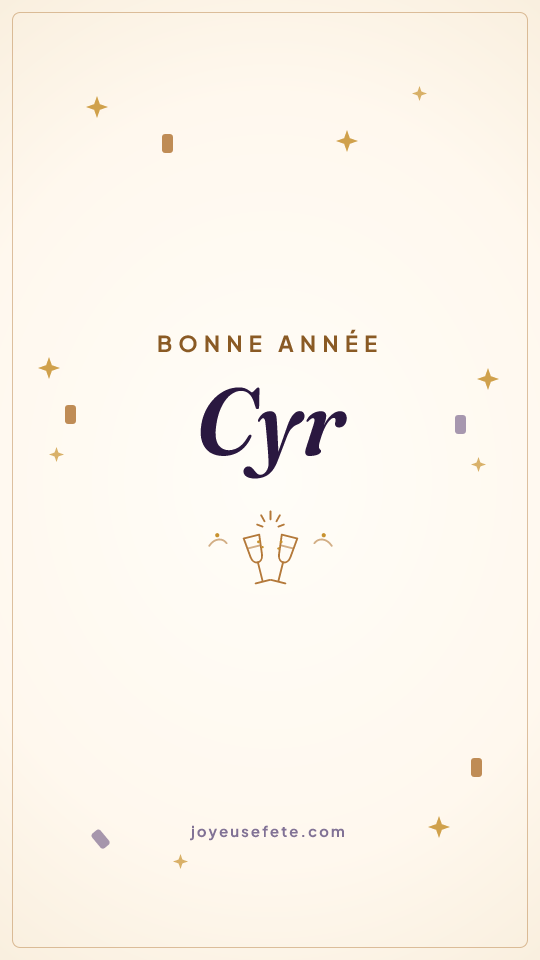 Image « Bonne année Cyr » au format story
