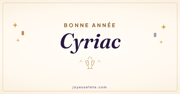 Image « Bonne année Cyriac » au format large