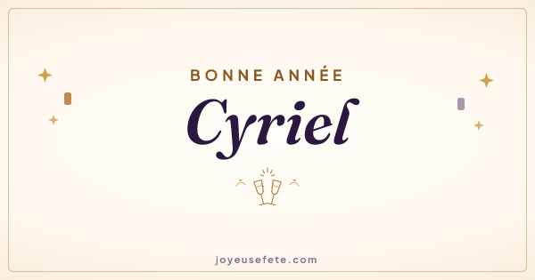 Image « Bonne année Cyriel » au format large