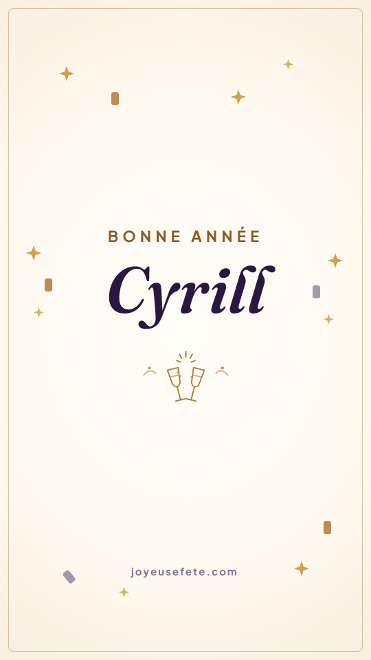 Image « Bonne année Cyrill » au format story