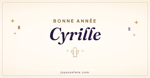Image « Bonne année Cyrille » au format large