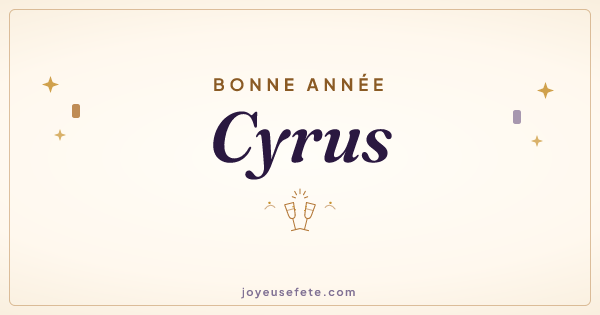 Image « Bonne année Cyrus » au format large