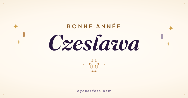 Image « Bonne année Czeslawa » au format large