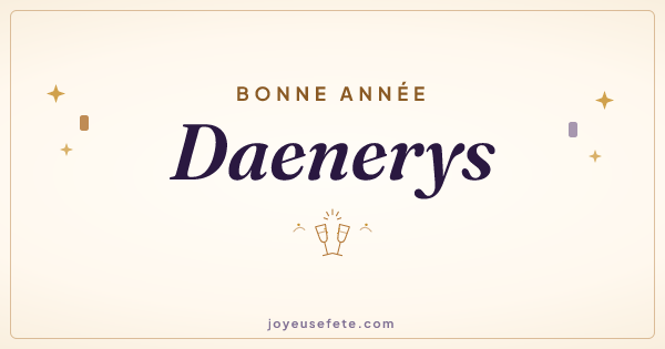 Image « Bonne année Daenerys » au format large