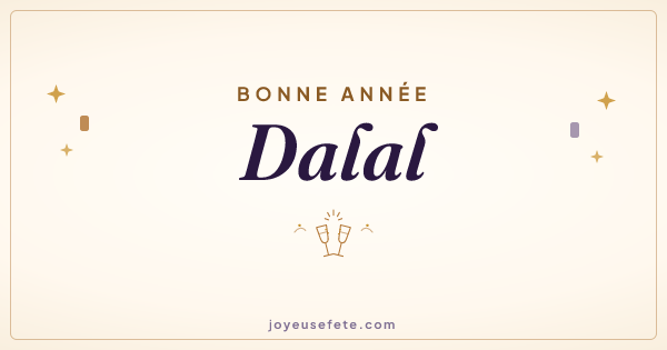 Image « Bonne année Dalal » au format large