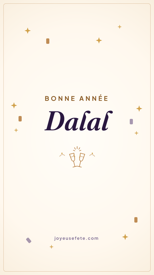 Image « Bonne année Dalal » au format story