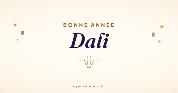 Image « Bonne année Dali » au format large