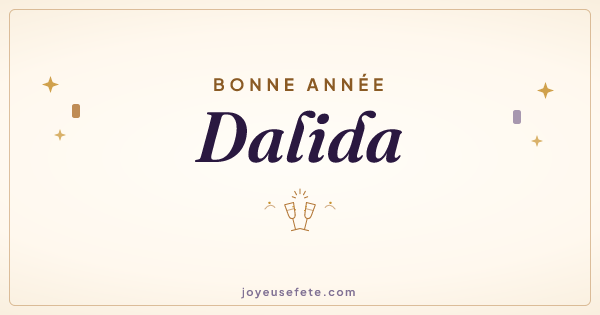 Image « Bonne année Dalida » au format large