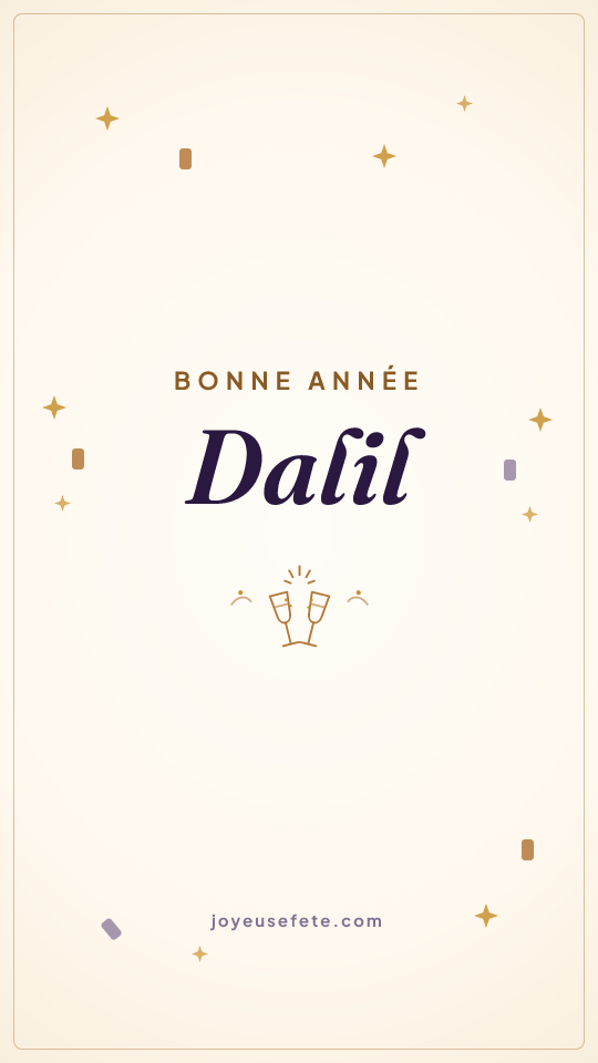 Image « Bonne année Dalil » au format story