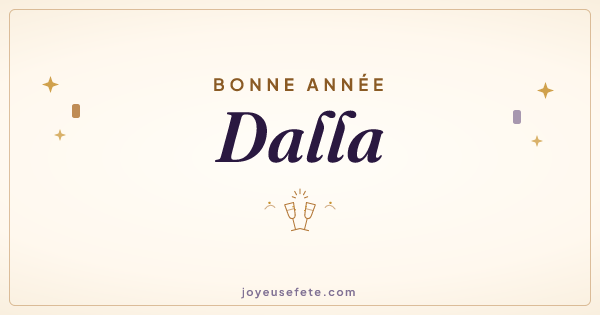 Image « Bonne année Dalla » au format large