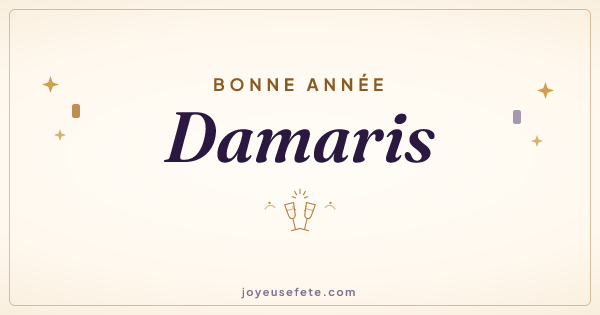 Image « Bonne année Damaris » au format large