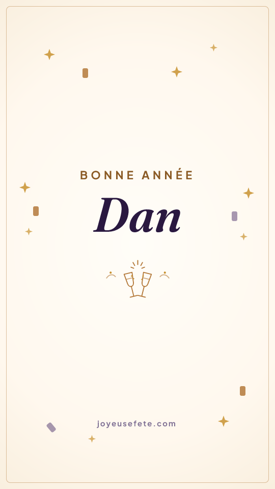 Image « Bonne année Dan » au format story