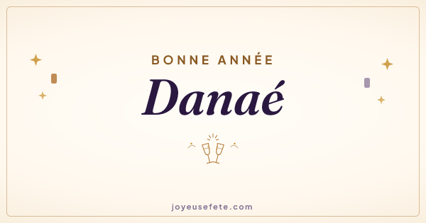 Image « Bonne année Danaé » au format large