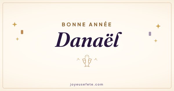 Image « Bonne année Danaël » au format large