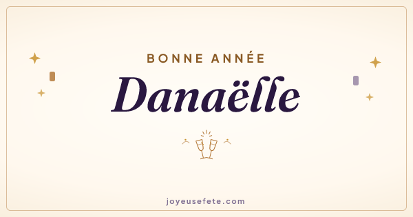 Image « Bonne année Danaëlle » au format large