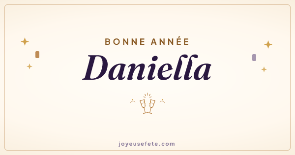 Image « Bonne année Daniella » au format large