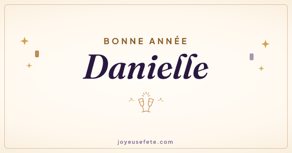 Image « Bonne année Danielle » au format large