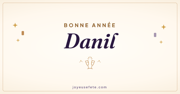 Image « Bonne année Danil » au format large