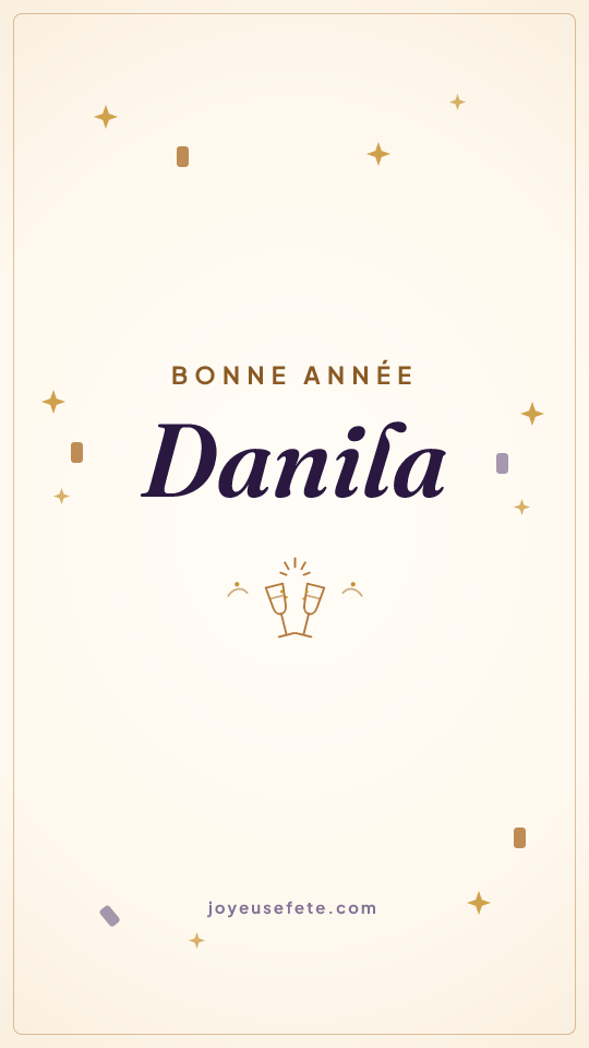 Image « Bonne année Danila » au format story