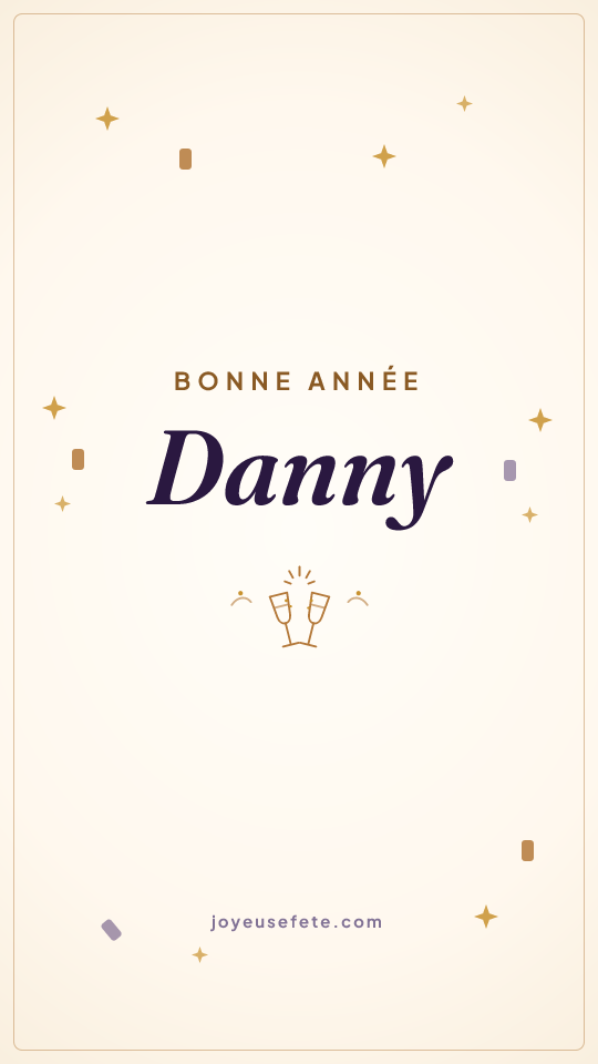 Image « Bonne année Danny » au format story