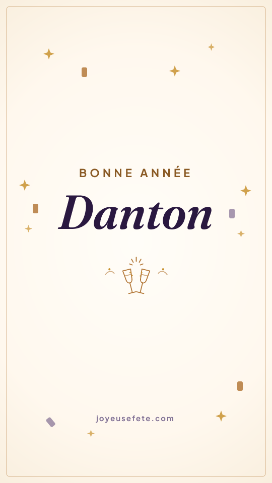 Image « Bonne année Danton » au format story