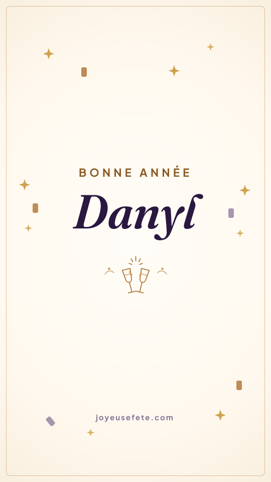 Image « Bonne année Danyl » au format story