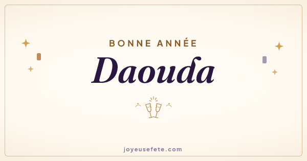 Image « Bonne année Daouda » au format large