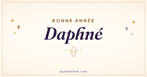 Image « Bonne année Daphné » au format large