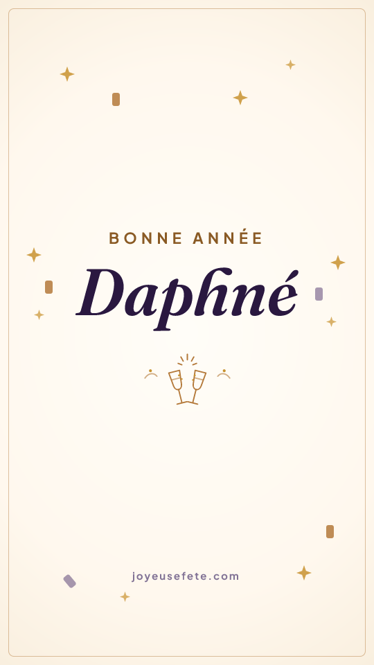 Image « Bonne année Daphné » au format story