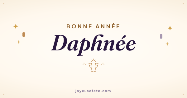 Image « Bonne année Daphnée » au format large