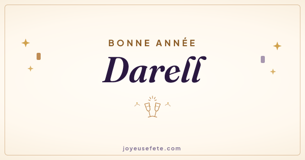 Image « Bonne année Darell » au format large