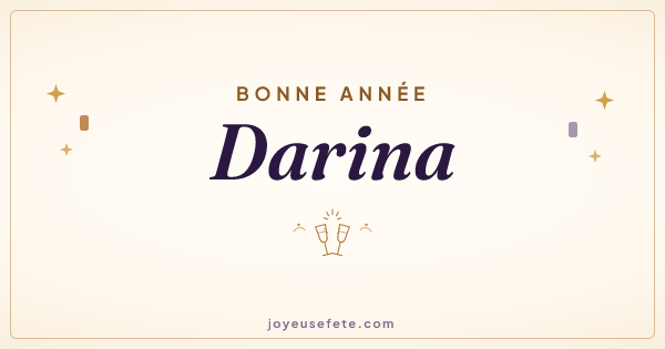 Image « Bonne année Darina » au format large