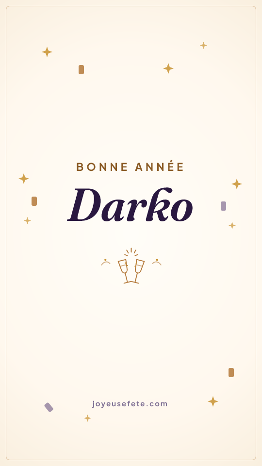 Image « Bonne année Darko » au format story