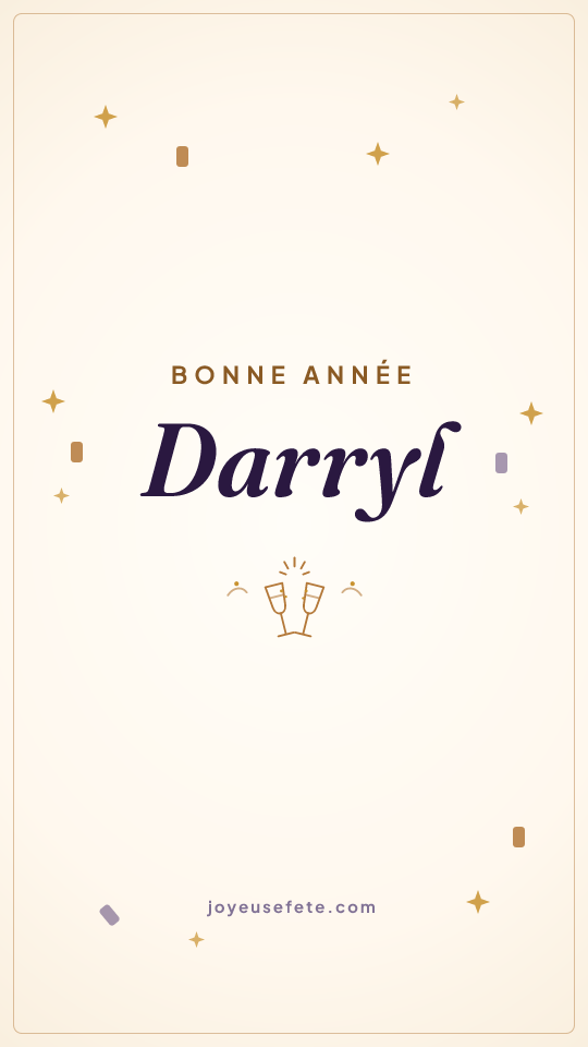 Image « Bonne année Darryl » au format story