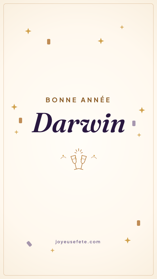 Image « Bonne année Darwin » au format story