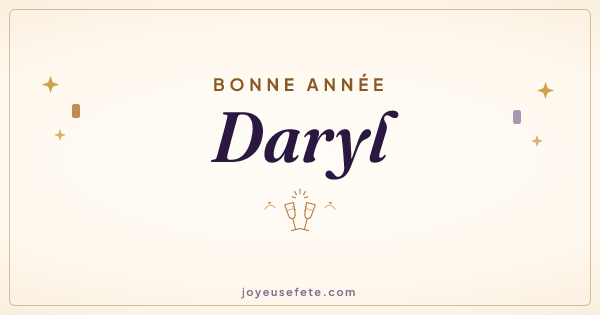 Image « Bonne année Daryl » au format large