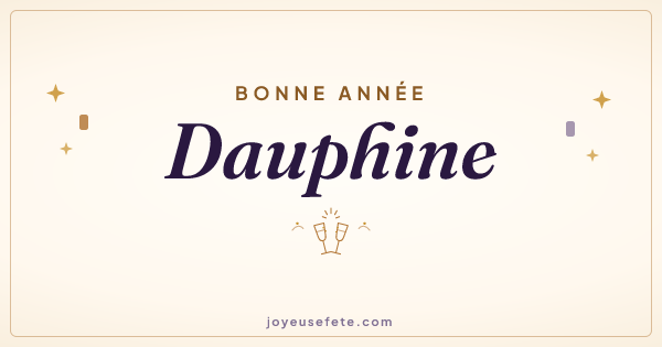 Image « Bonne année Dauphine » au format large
