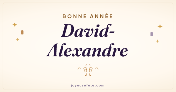 Image « Bonne année David-Alexandre » au format large