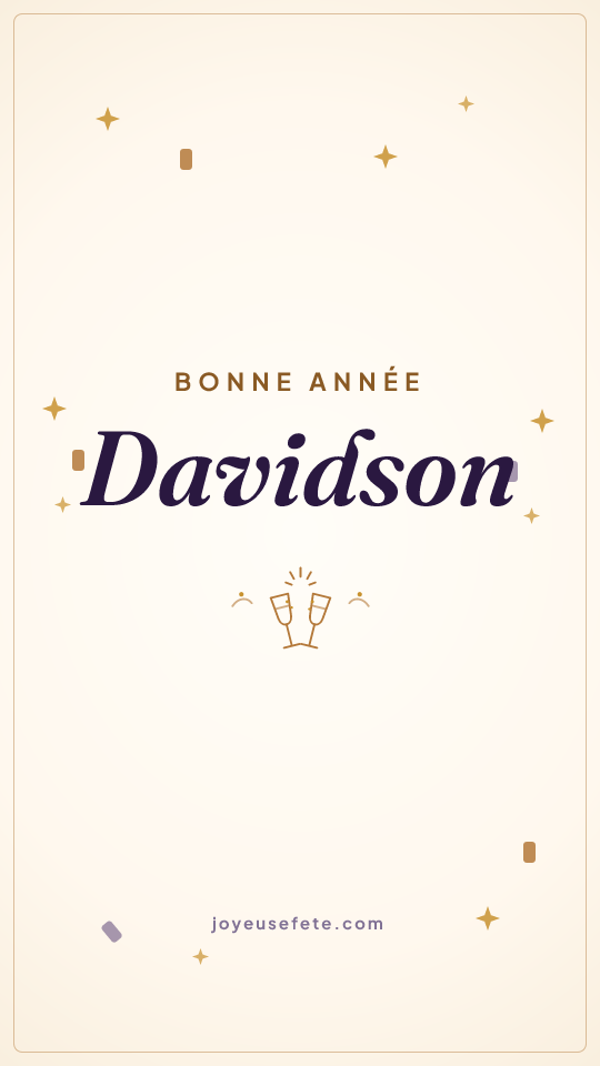 Image « Bonne année Davidson » au format story