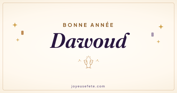 Image « Bonne année Dawoud » au format large
