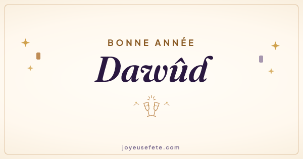 Image « Bonne année Dawûd » au format large