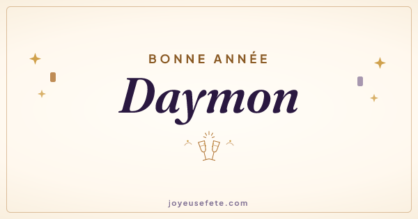Image « Bonne année Daymon » au format large