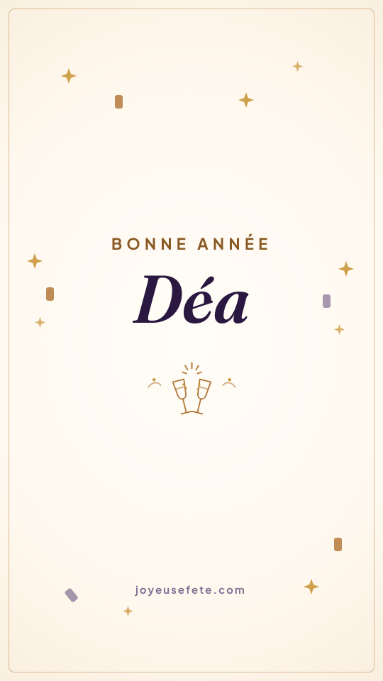 Image « Bonne année Déa » au format story