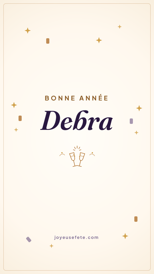 Image « Bonne année Debra » au format story