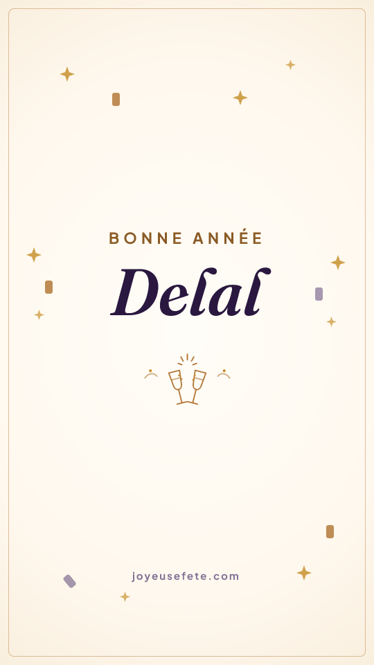 Image « Bonne année Delal » au format story